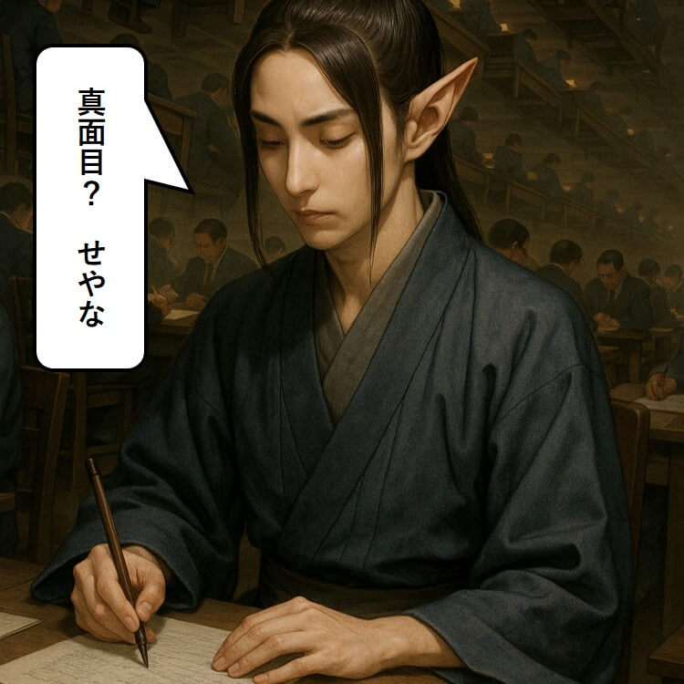真面目な人物