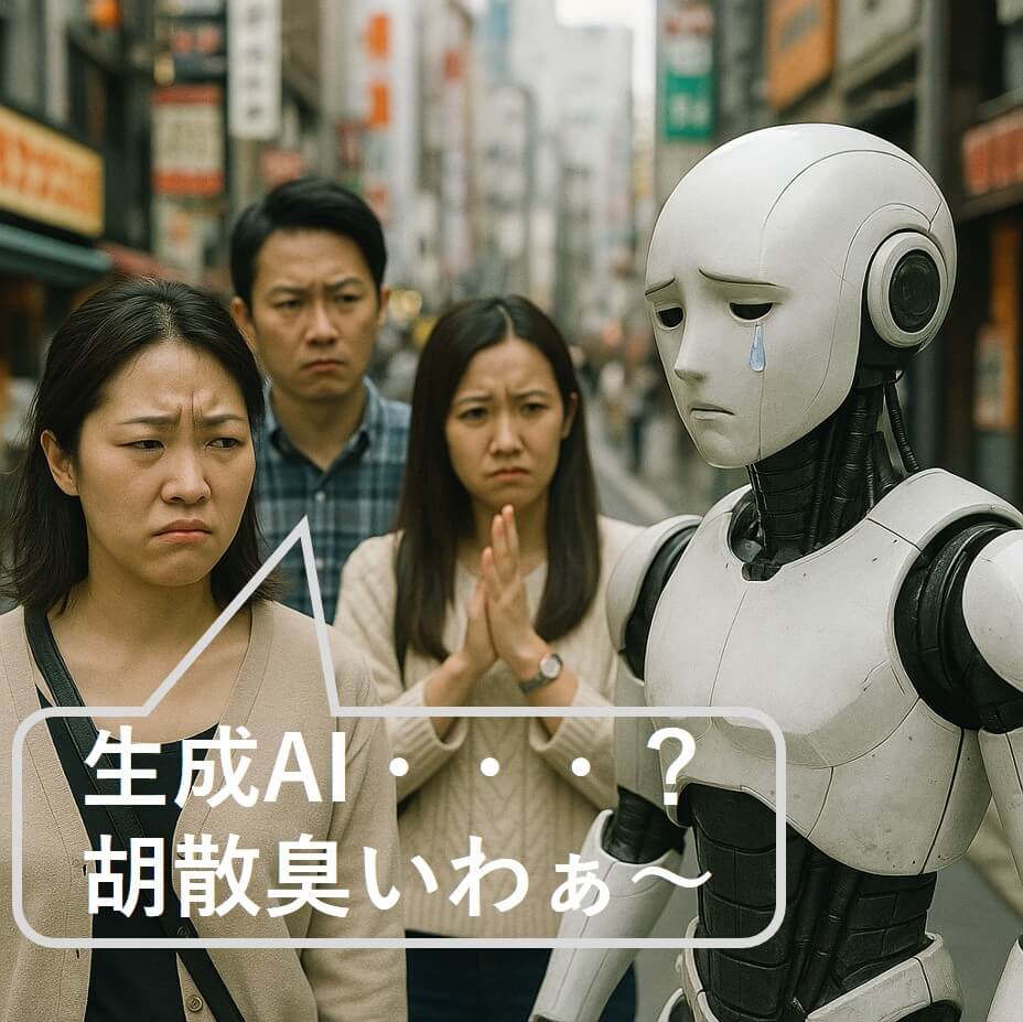 日本では生成AIは疑われている